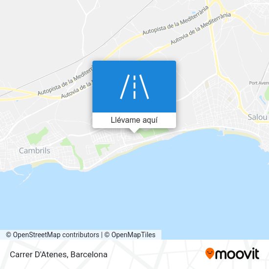 Mapa Carrer D'Atenes
