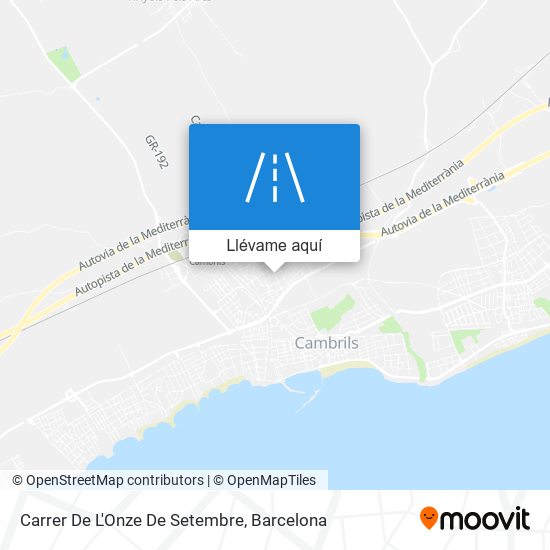 Mapa Carrer De L'Onze De Setembre