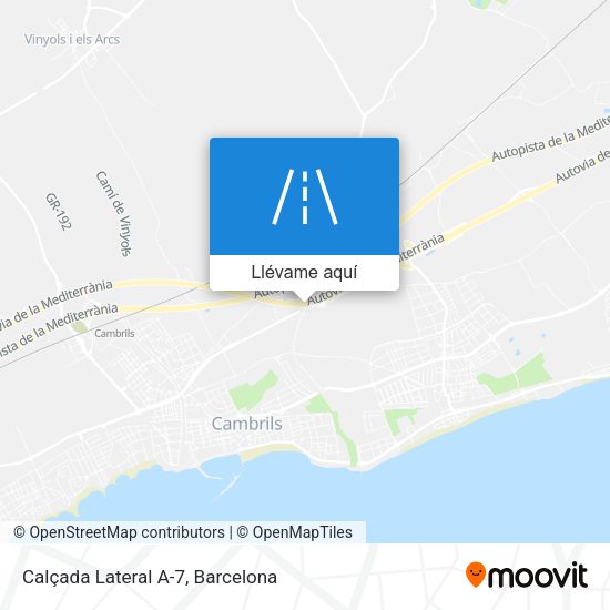 Mapa Calçada Lateral A-7