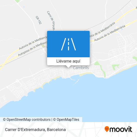 Mapa Carrer D'Extremadura