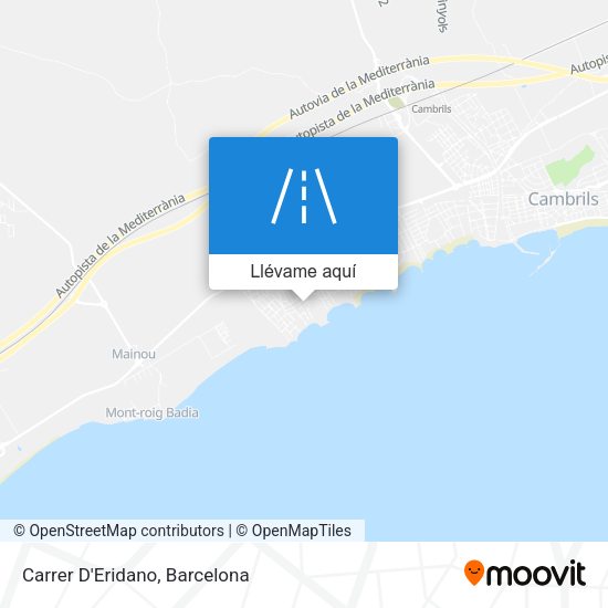 Mapa Carrer D'Eridano