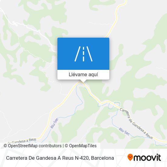 Mapa Carretera De Gandesa A Reus N-420