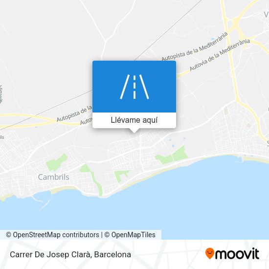 Mapa Carrer De Josep Clarà
