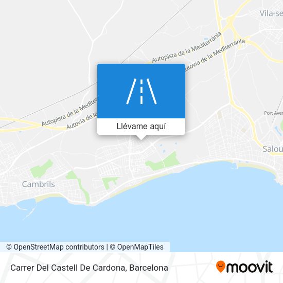 Mapa Carrer Del Castell De Cardona