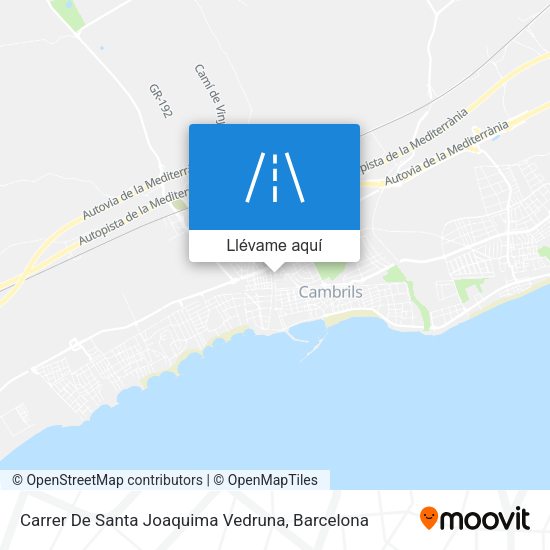 Mapa Carrer De Santa Joaquima Vedruna