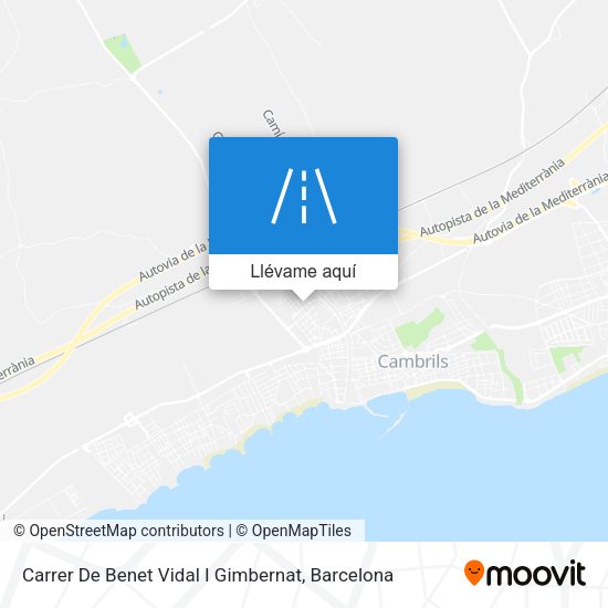 Mapa Carrer De Benet Vidal I Gimbernat
