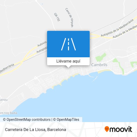 Mapa Carretera De La Llosa