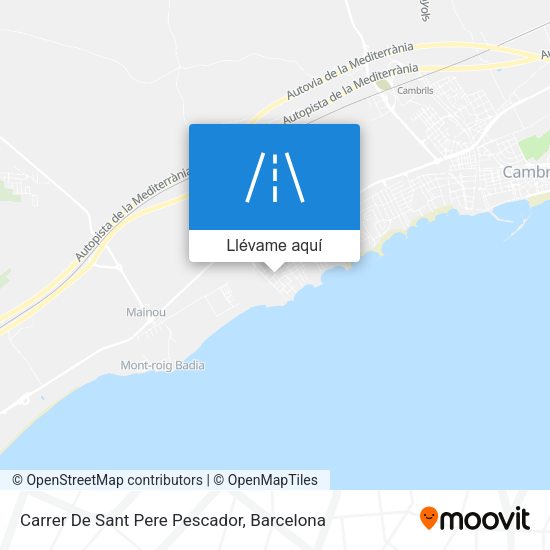 Mapa Carrer De Sant Pere Pescador