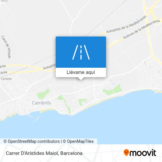 Mapa Carrer D'Arístides Maiol