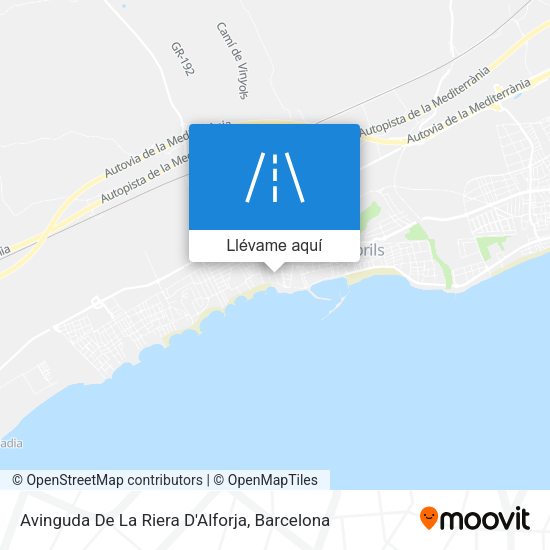 Mapa Avinguda De La Riera D'Alforja