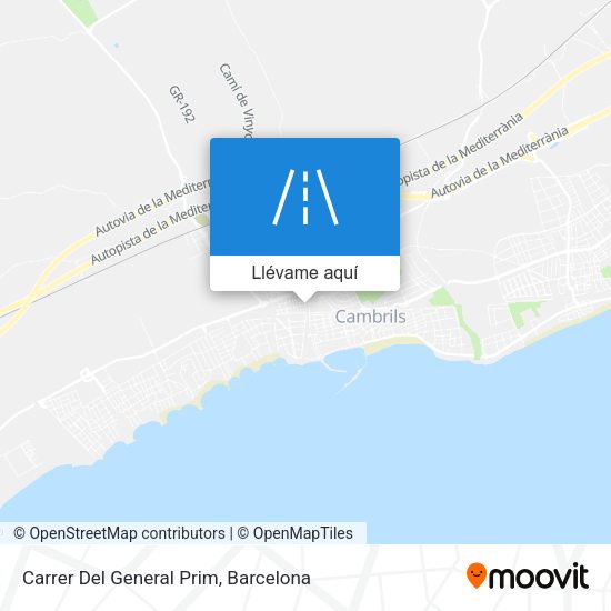 Mapa Carrer Del General Prim
