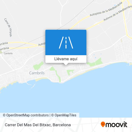 Mapa Carrer Del Mas Del Bitxac