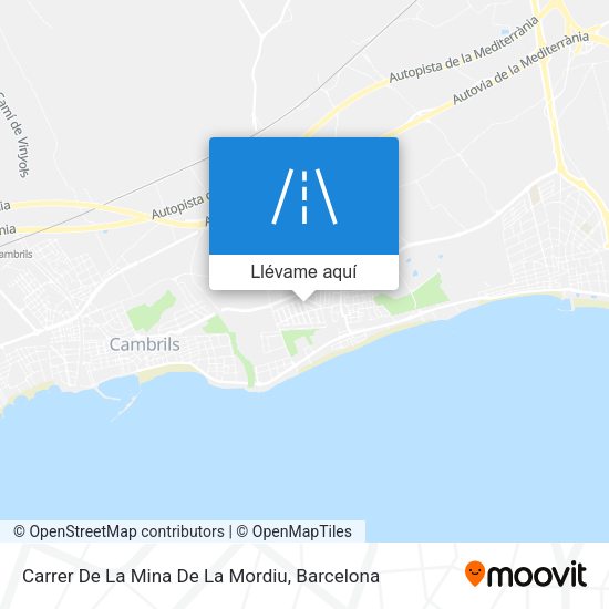 Mapa Carrer De La Mina De La Mordiu