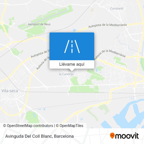 Mapa Avinguda Del Coll Blanc