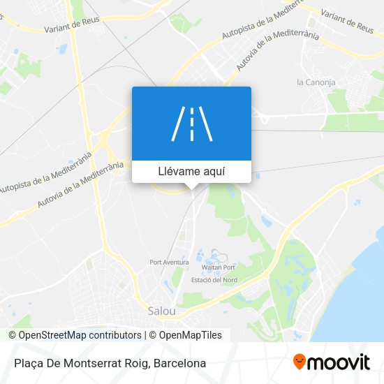 Mapa Plaça De Montserrat Roig