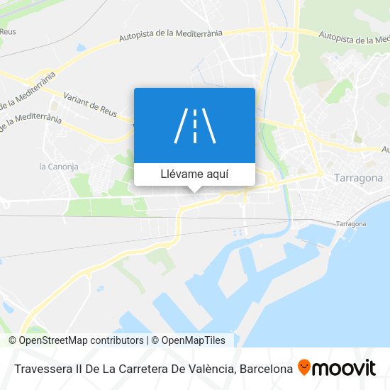 Mapa Travessera II De La Carretera De València