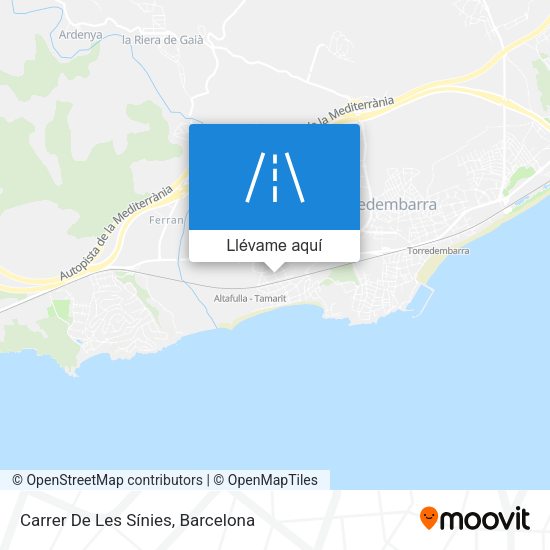 Mapa Carrer De Les Sínies