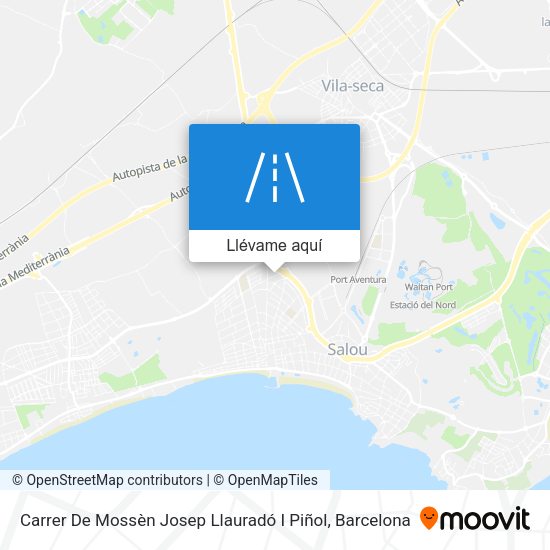 Mapa Carrer De Mossèn Josep Llauradó I Piñol