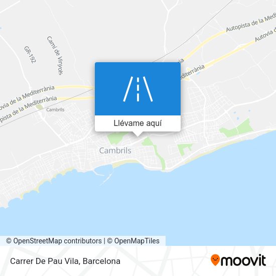 Mapa Carrer De Pau Vila