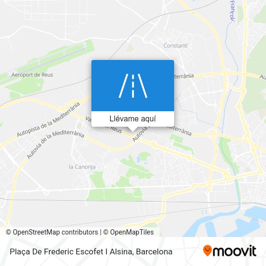 Mapa Plaça De Frederic Escofet I Alsina