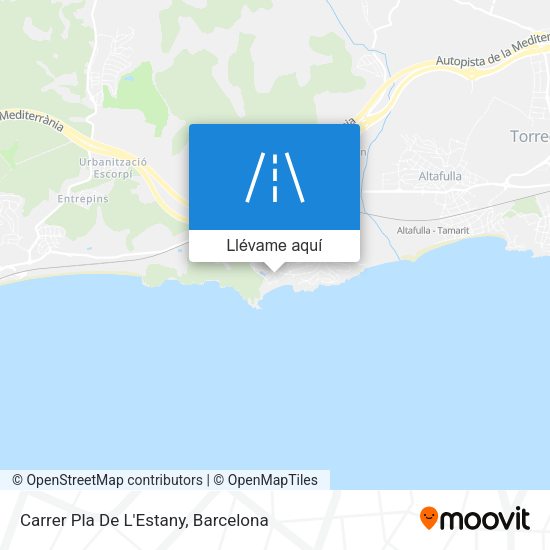 Mapa Carrer Pla De L'Estany