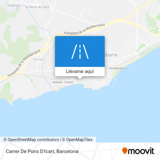 Mapa Carrer De Pons D'Icart