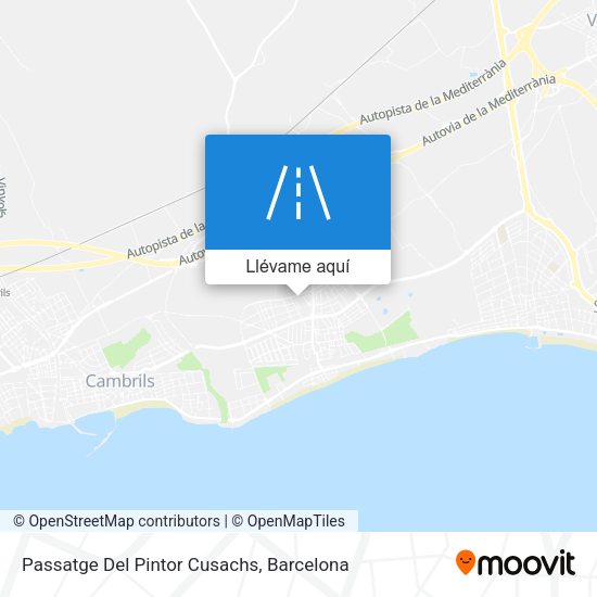 Mapa Passatge Del Pintor Cusachs