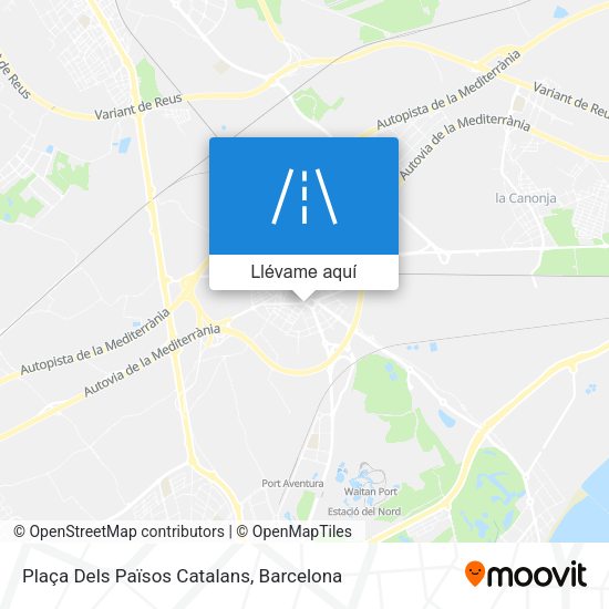 Mapa Plaça Dels Països Catalans