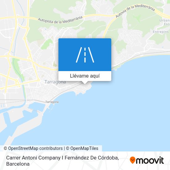 Mapa Carrer Antoni Company I Fernández De Córdoba