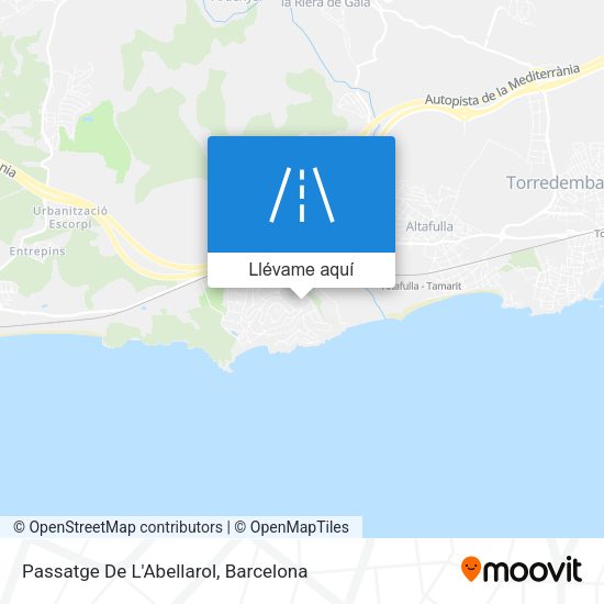 Mapa Passatge De L'Abellarol