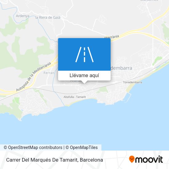 Mapa Carrer Del Marqués De Tamarit