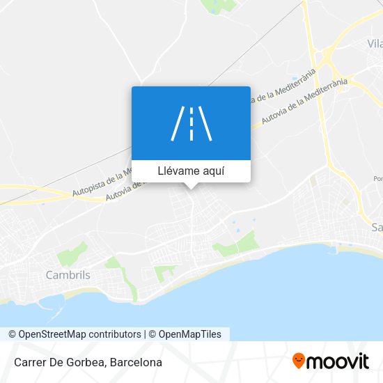 Mapa Carrer De Gorbea