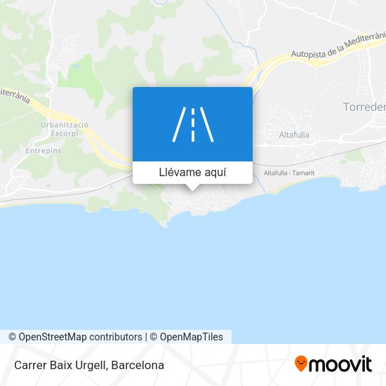 Mapa Carrer Baix Urgell