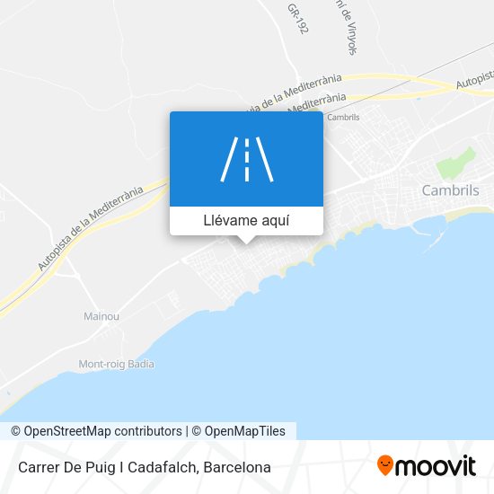 Mapa Carrer De Puig I Cadafalch