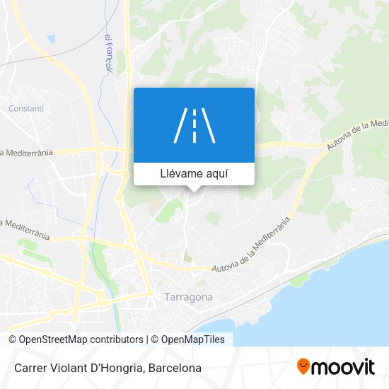 Mapa Carrer Violant D'Hongria