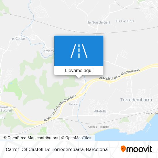 Mapa Carrer Del Castell De Torredembarra