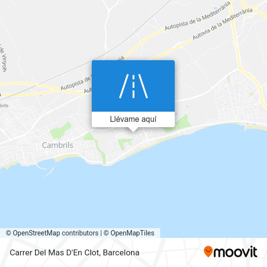 Mapa Carrer Del Mas D'En Clot
