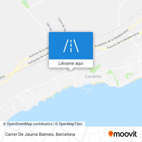 Mapa Carrer De Jaume Balmes