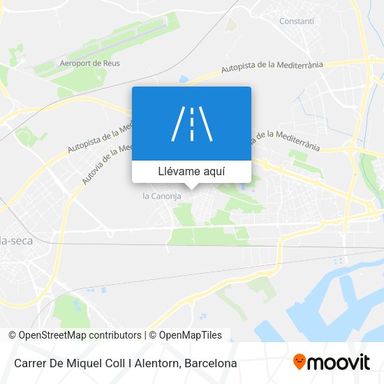 Mapa Carrer De Miquel Coll I Alentorn