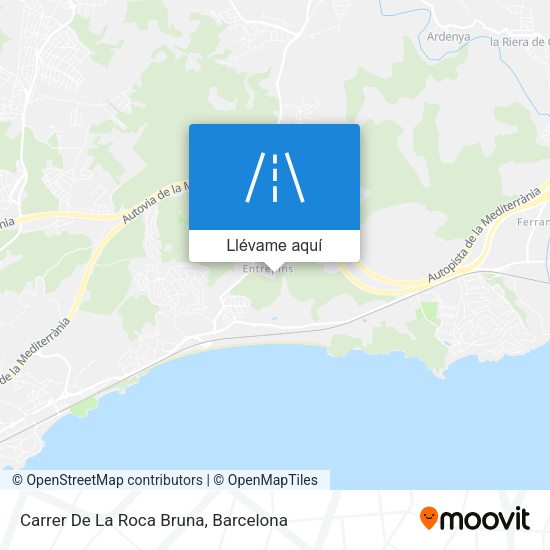 Mapa Carrer De La Roca Bruna