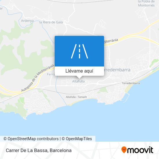 Mapa Carrer De La Bassa