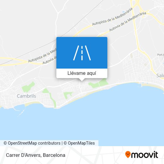 Mapa Carrer D'Anvers