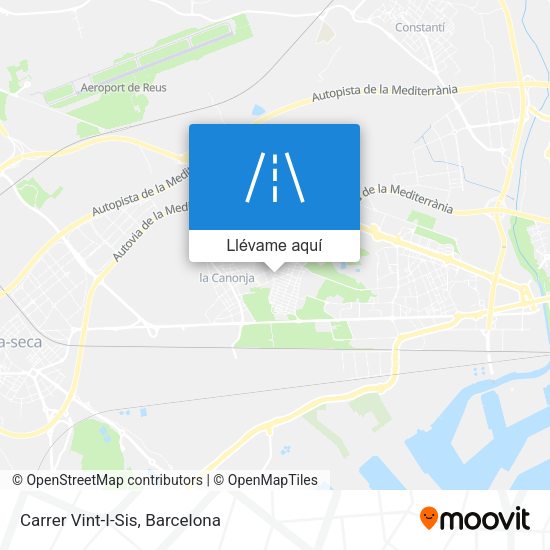 Mapa Carrer Vint-I-Sis