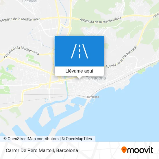 Mapa Carrer De Pere Martell