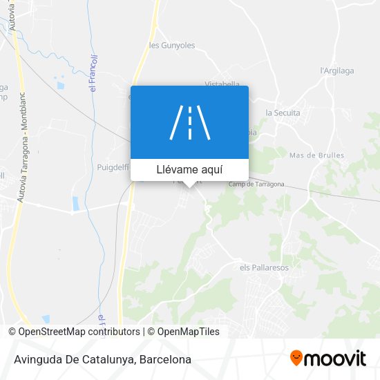 Mapa Avinguda De Catalunya