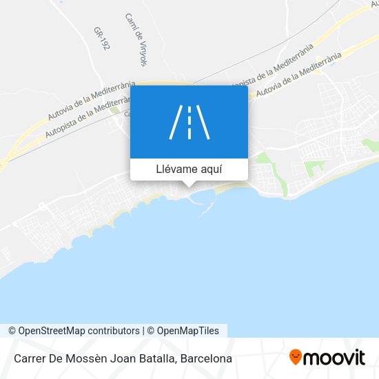 Mapa Carrer De Mossèn Joan Batalla