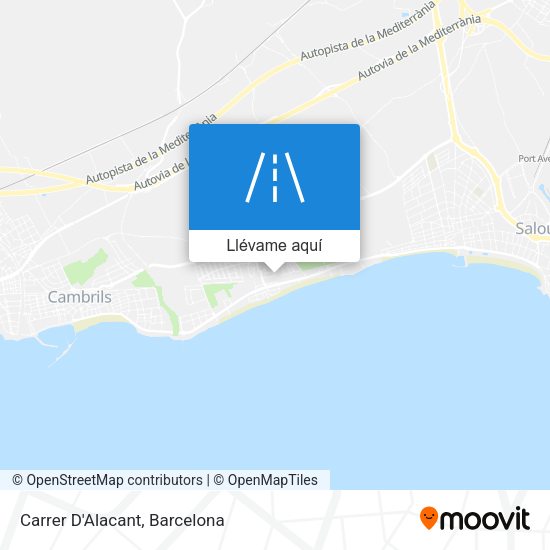Mapa Carrer D'Alacant