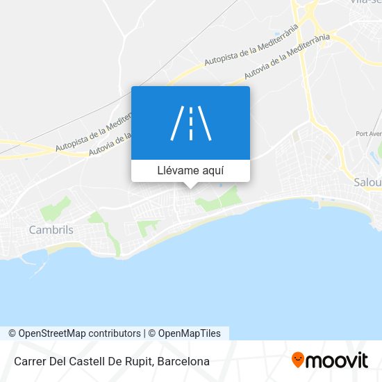 Mapa Carrer Del Castell De Rupit
