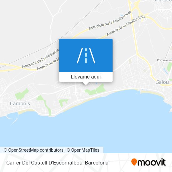 Mapa Carrer Del Castell D'Escornalbou