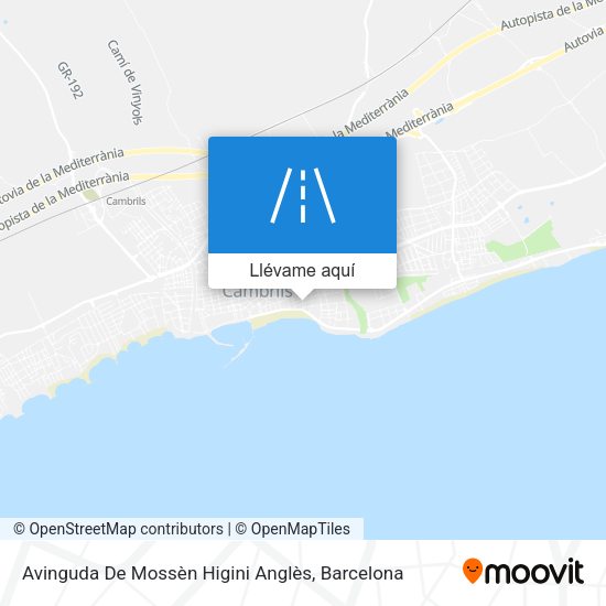 Mapa Avinguda De Mossèn Higini Anglès
